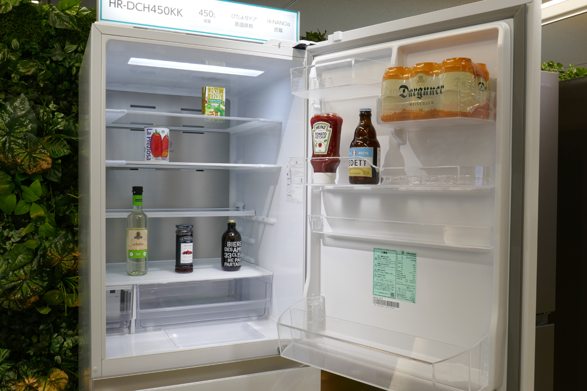 ハイセンスの450L冷蔵庫 壁にぴったり寄せて設置可能 - 家電 Watch