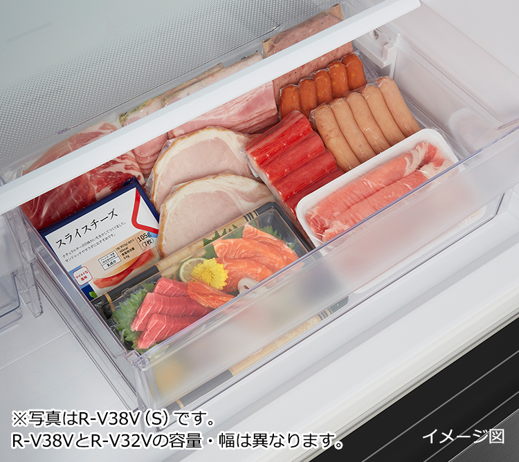 R-V32V ： 冷蔵庫 ： 日立の家電品