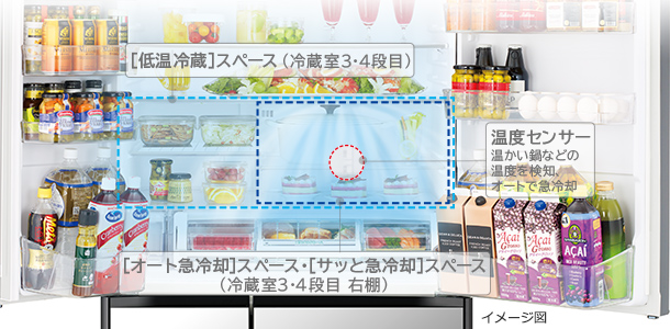 WXCタイプ R-WXC74S ： 冷蔵庫 ： 日立の家電品