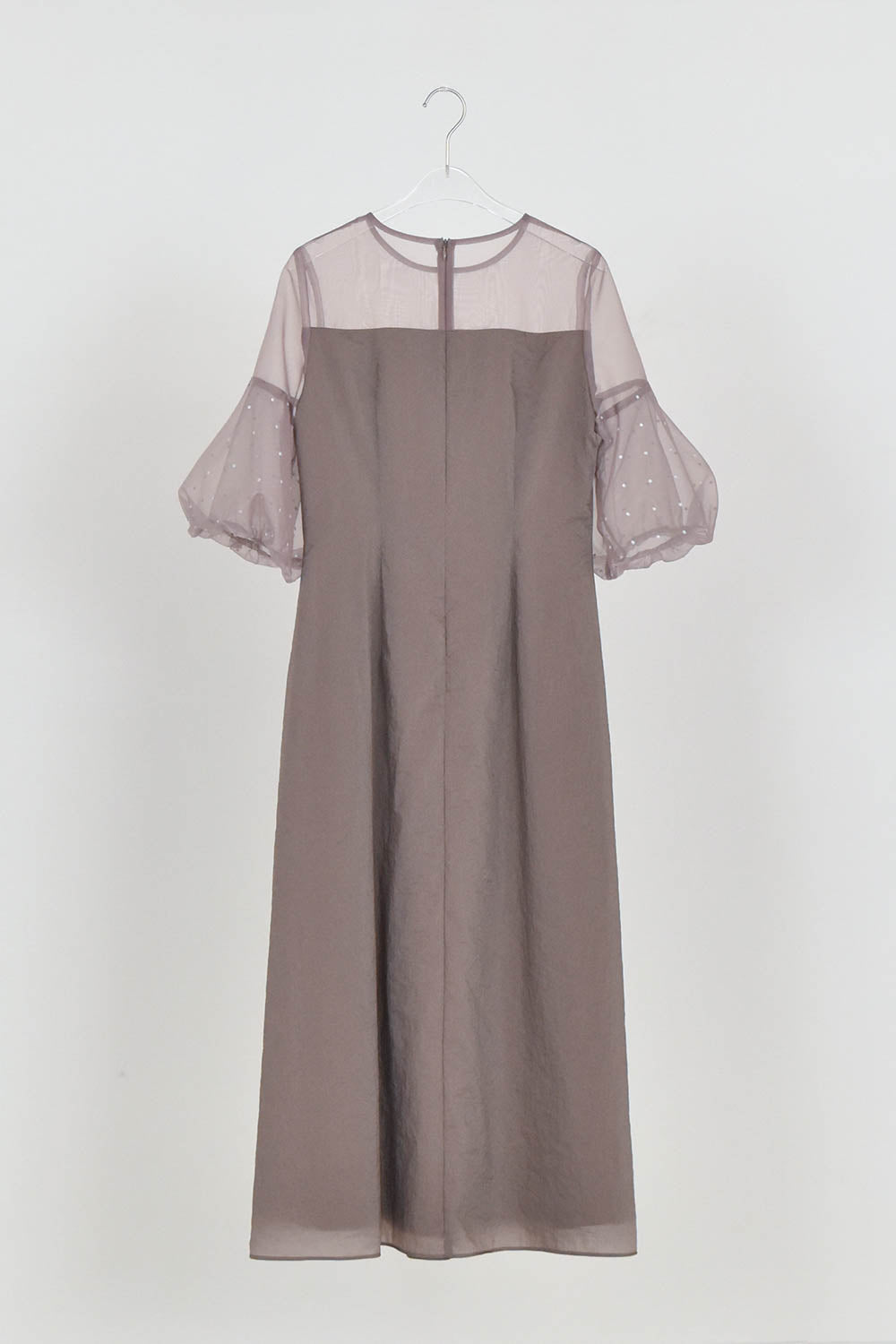 kaene公式オンラインストア デザインオーガンミックスドレス / 101081