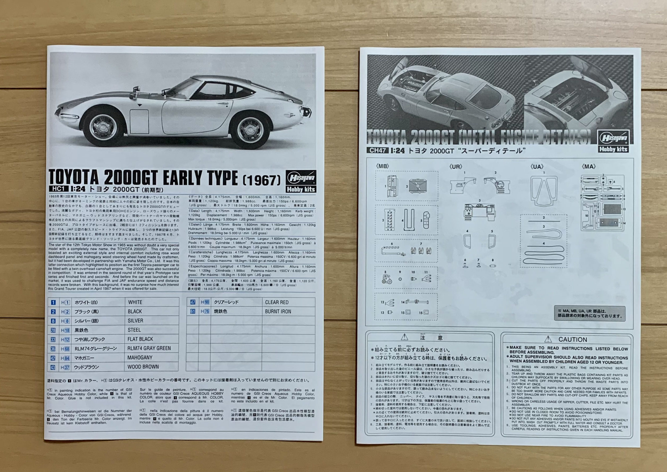 製作記録 ハセガワ 1/24 トヨタ2000GTスーパーディテール – 模型製作