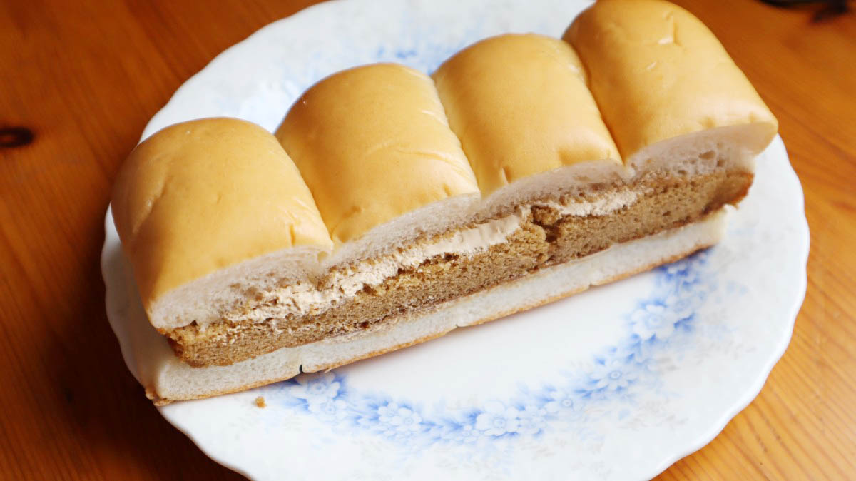 フジパン「生かすてらさんど コーヒー牛乳入りミルククリーム」 | カゴ