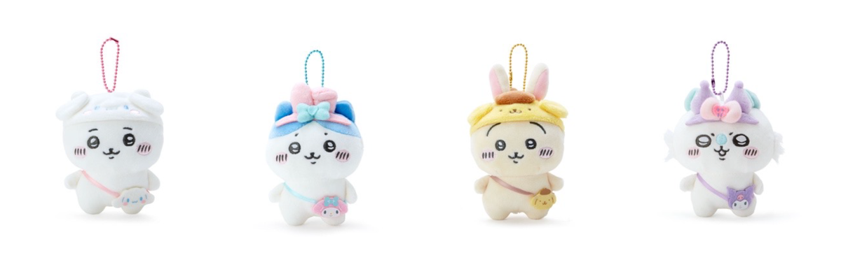 ちいかわ×サンリオキャラクターズ」キービジュアル こけちゃってる