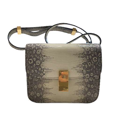 CELINE セリーヌ クラシックボックス ミディアム バッグ リザード