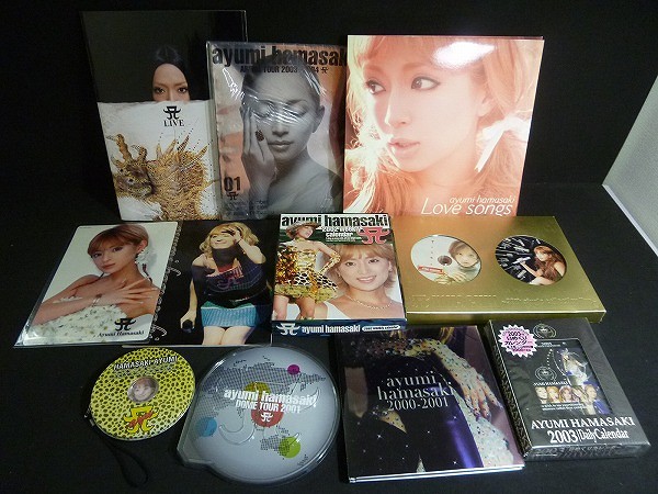 買取】浜崎あゆみ グッズ タオル DVD フィギュア グラス 他