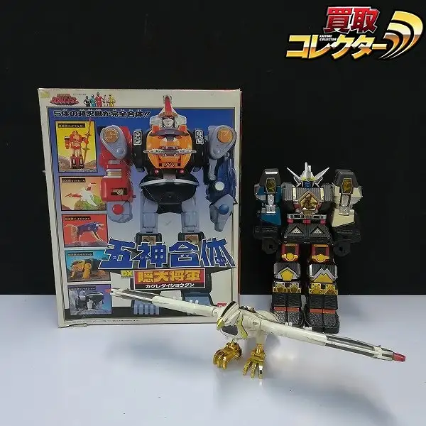 買取】バンダイ 忍者戦隊カクレンジャー 五神合体 DX隠大将軍 忍者合体