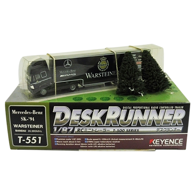 参考価格】キーエンス 1/87 RCミニトレーラー デスクランナー2000