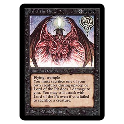 参考価格】MTG LEB 奈落の王/Lord of the Pit (英) | カード | 相場
