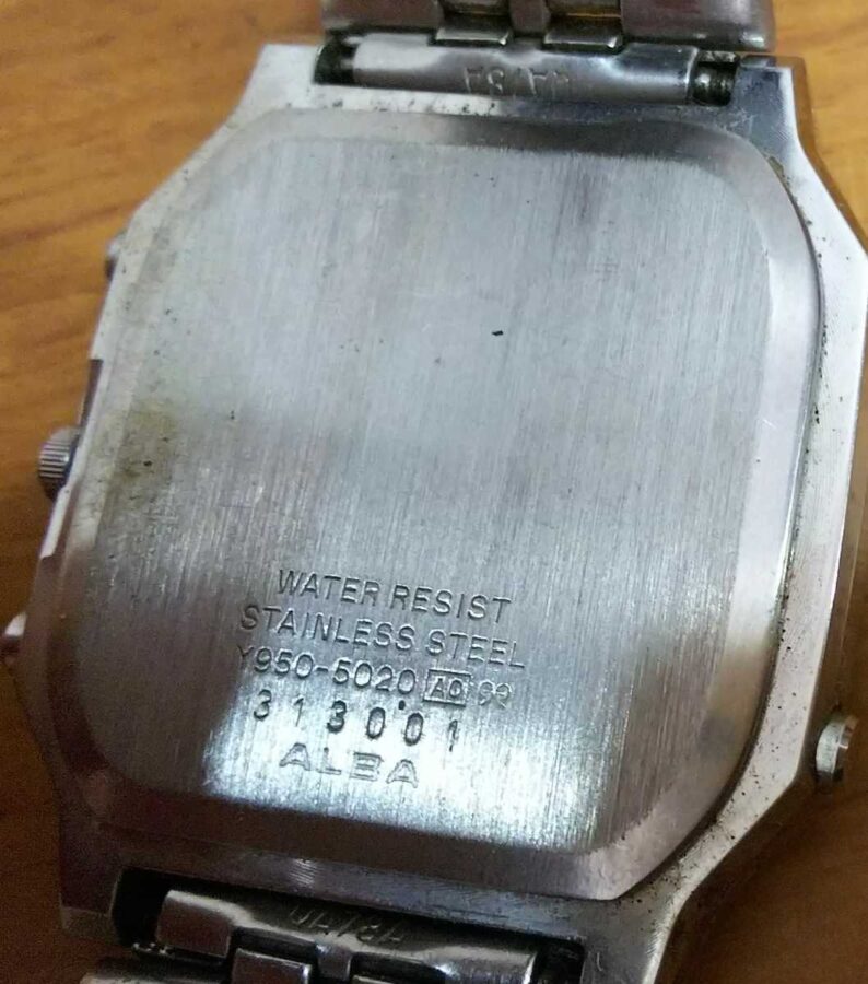 SEIKO セイコー ALBA アルバ レア品 クォーツ Y950-5020 二重面相