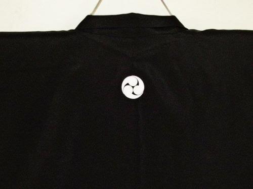 株式会社 皆中 / 男羽織袷 「洗える黒紋付ニューライト」 化繊光沢羽二