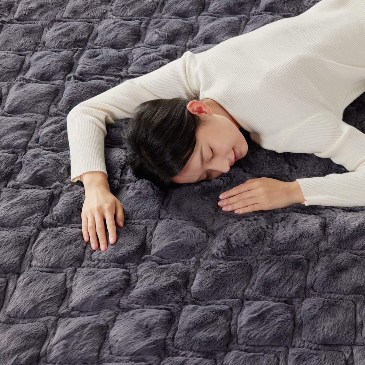 大人気】快眠タイムズ エアロゲル掛け布団（グレー、ダブル）※今季再販