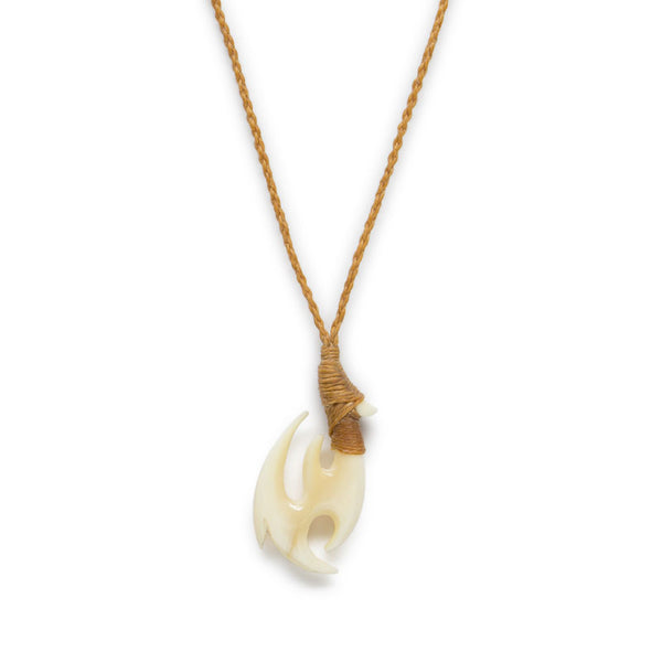 クジラ歯 フィッシュフック【5-大】 ネックレス – 海想