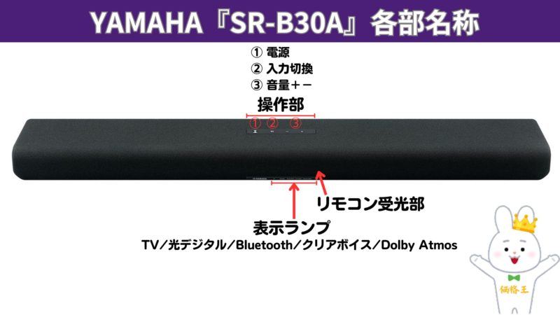 ヤマハの新型エントリークラスサウンドバー『SR-B30A』 | 価格王TV!!
