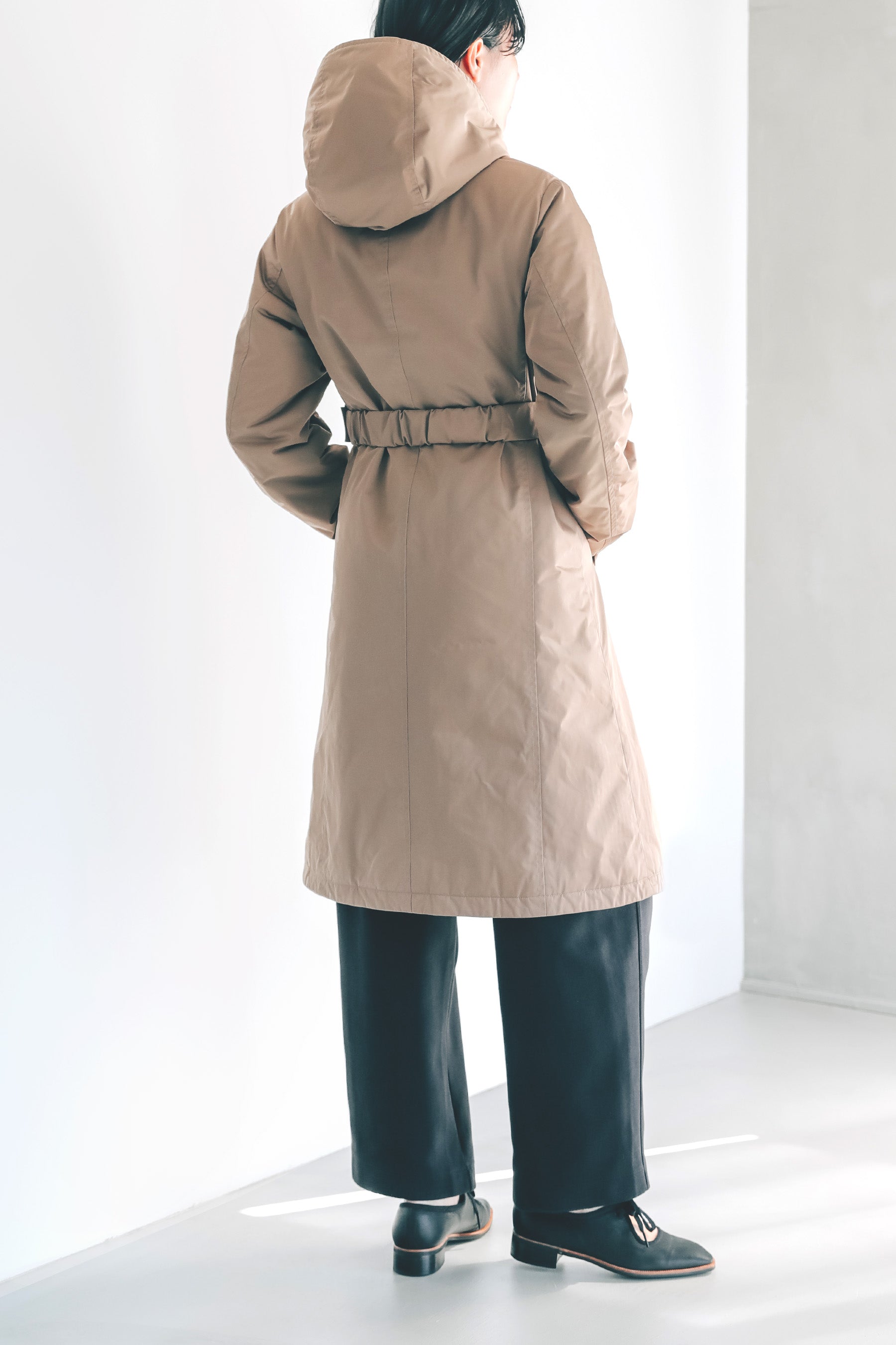 ウエストマークパーカーコート-Women