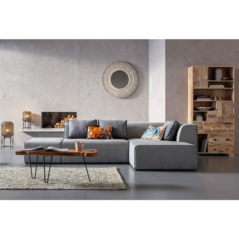 インフィニティ オットマン(ライト) グレー ソファ * - L型ソファー