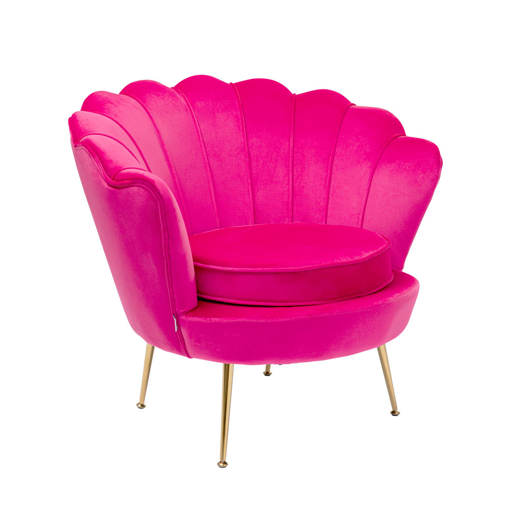 ウォーターリリー ピンク アームチェア - 1人掛けソファー