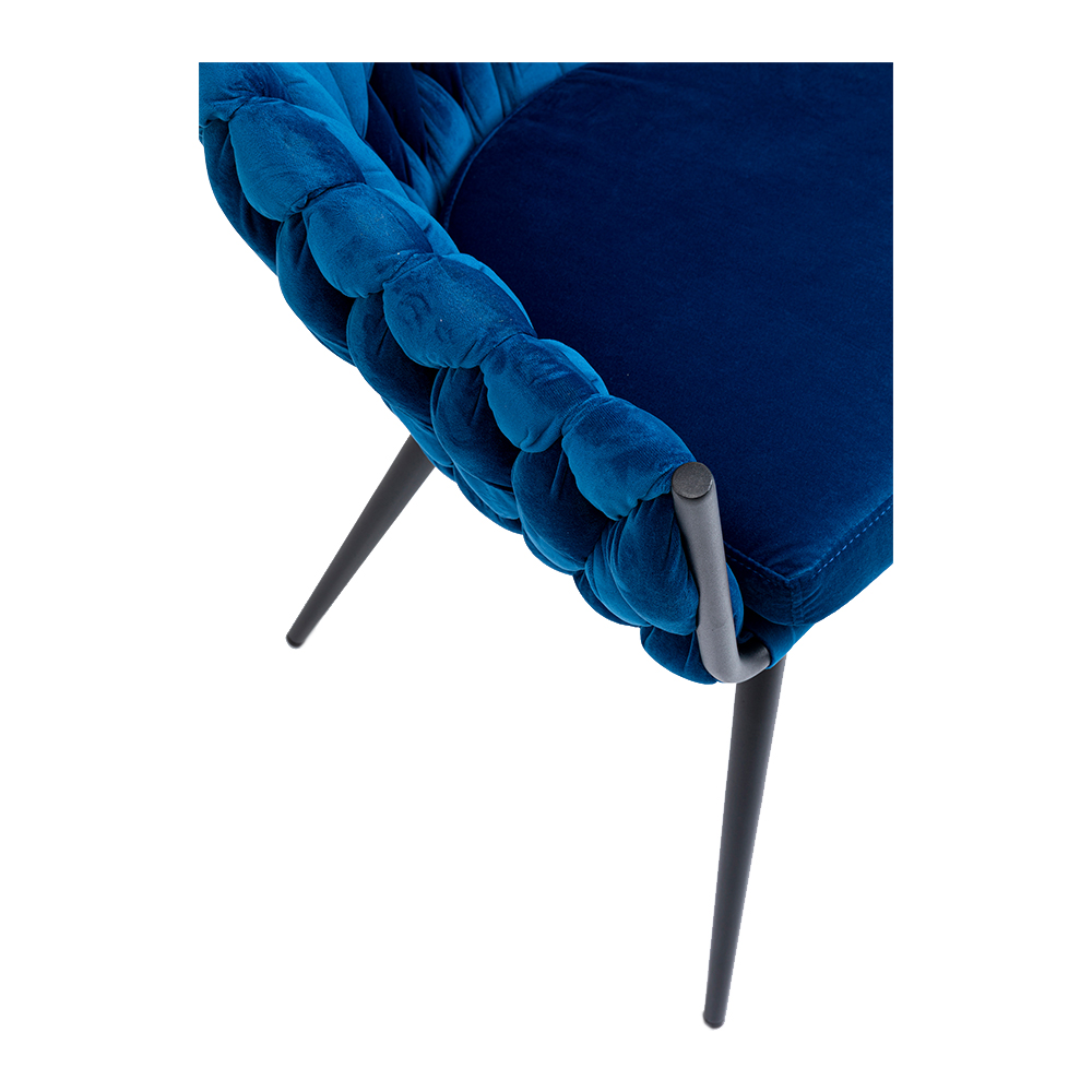 廃番】ノット ブルー アームチェア - ダイニングチェアの通販 ｜【KARE