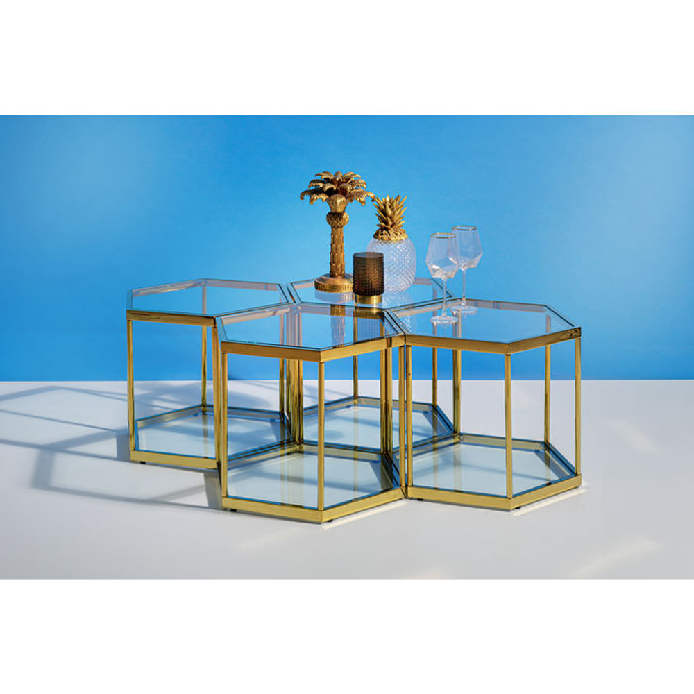 コームゴールド 45cm コーヒーテーブル * - ローテーブル・リビング