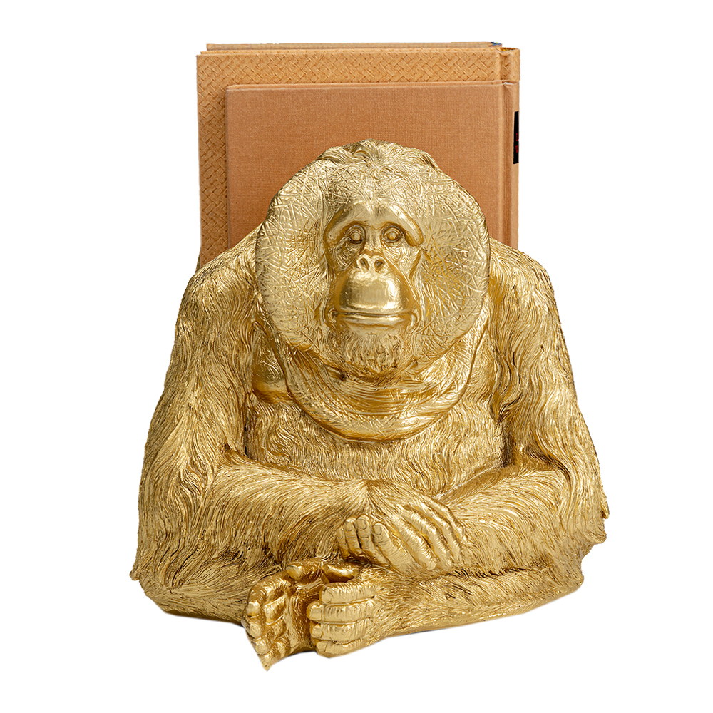 廃番】オランウータン（2 /セット） ブックエンド - ブックエンドの