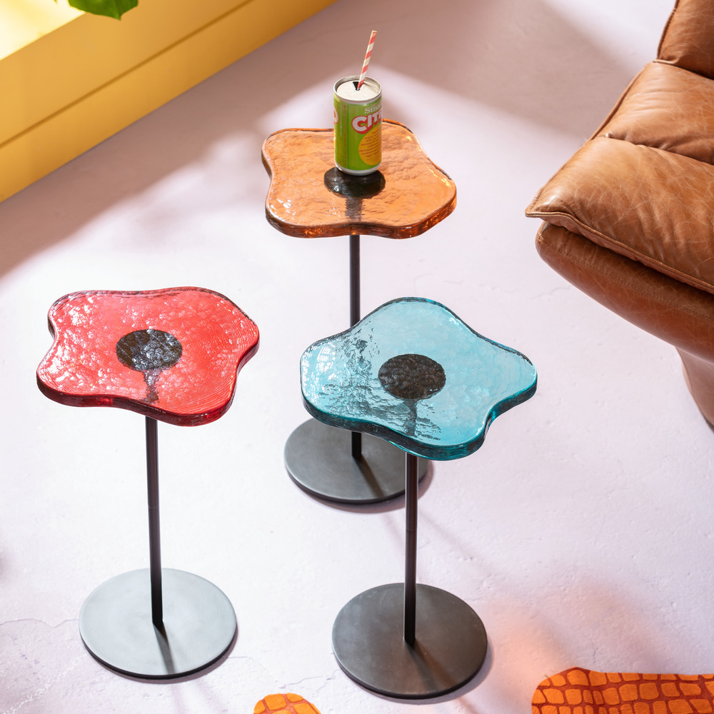 廃番】ラバ オレンジ サイドテーブル - サイドテーブルの通販 ｜【KARE