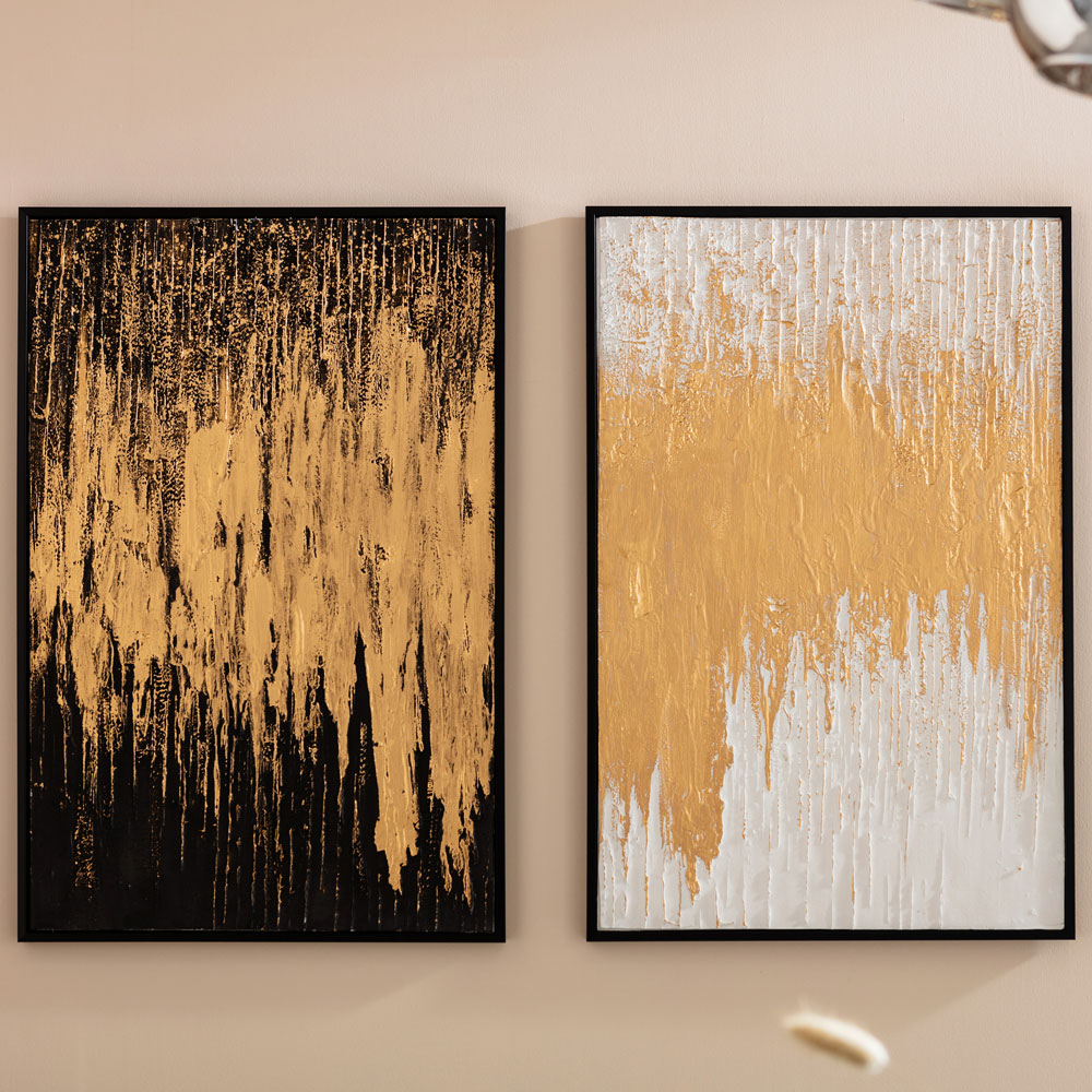 アブストラクト ホワイト 80×120 cm アート ｜【KARE】ドイツの家具