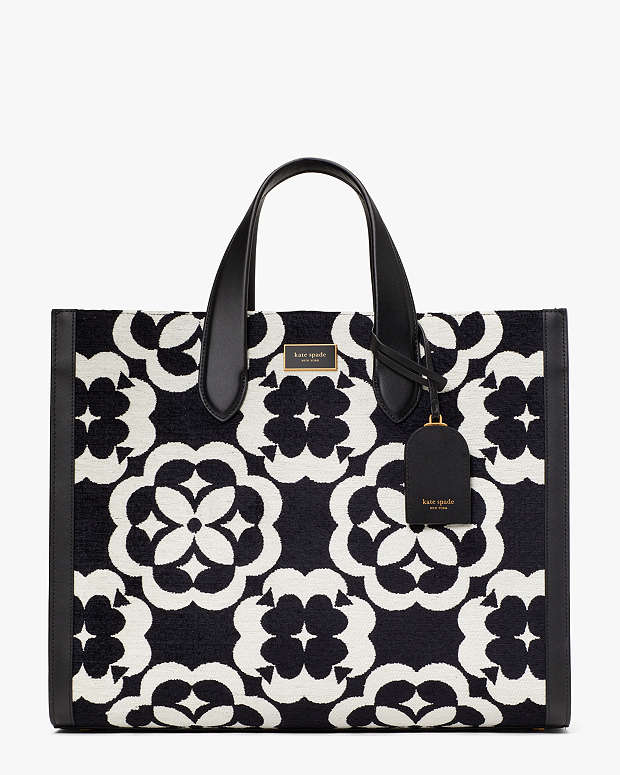 スペードフラワー モノグラム マンハッタン シェニール ラージ トート