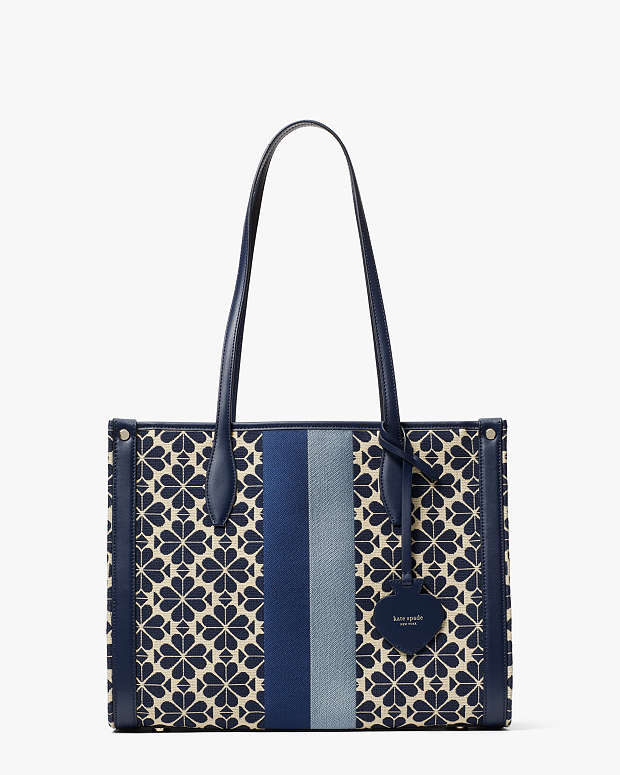 スペード フラワー ジャカード ストライプ マーケット ミディアム