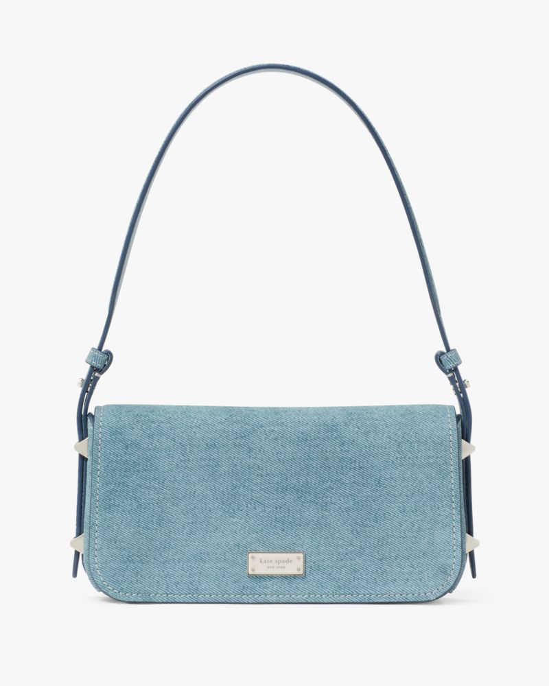 リブ デニム スエード スモール イースト ウェスト ショルダー | SALE