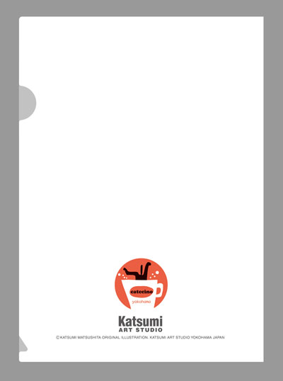 猫柄】カツミアート（松下カツミ）クリアファイルA5（小）サイズ