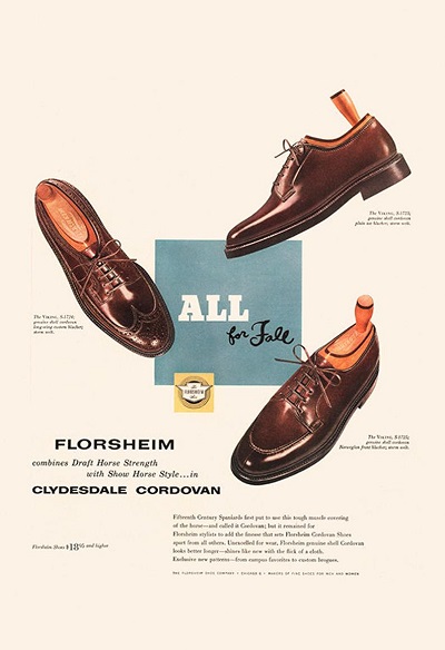 50s CORDOVAN【FLORSHEIM】The VIKING S-1358 PLAIN TOE