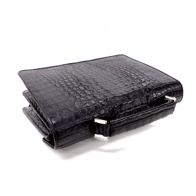 クロコダイル 本革バッグ メンズ セカンドバッグ ハンドバッグ 鍵付き