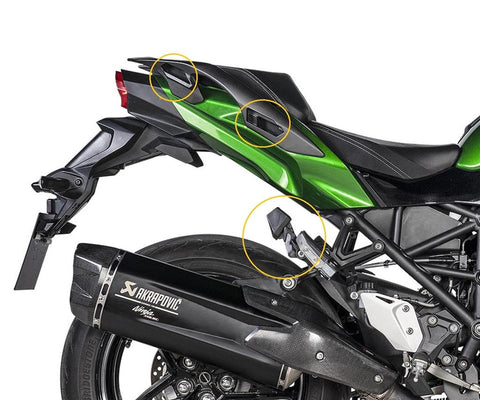 999940922 PANNIER SET 2X28L W/O HS kawasaki motorcycles genuine