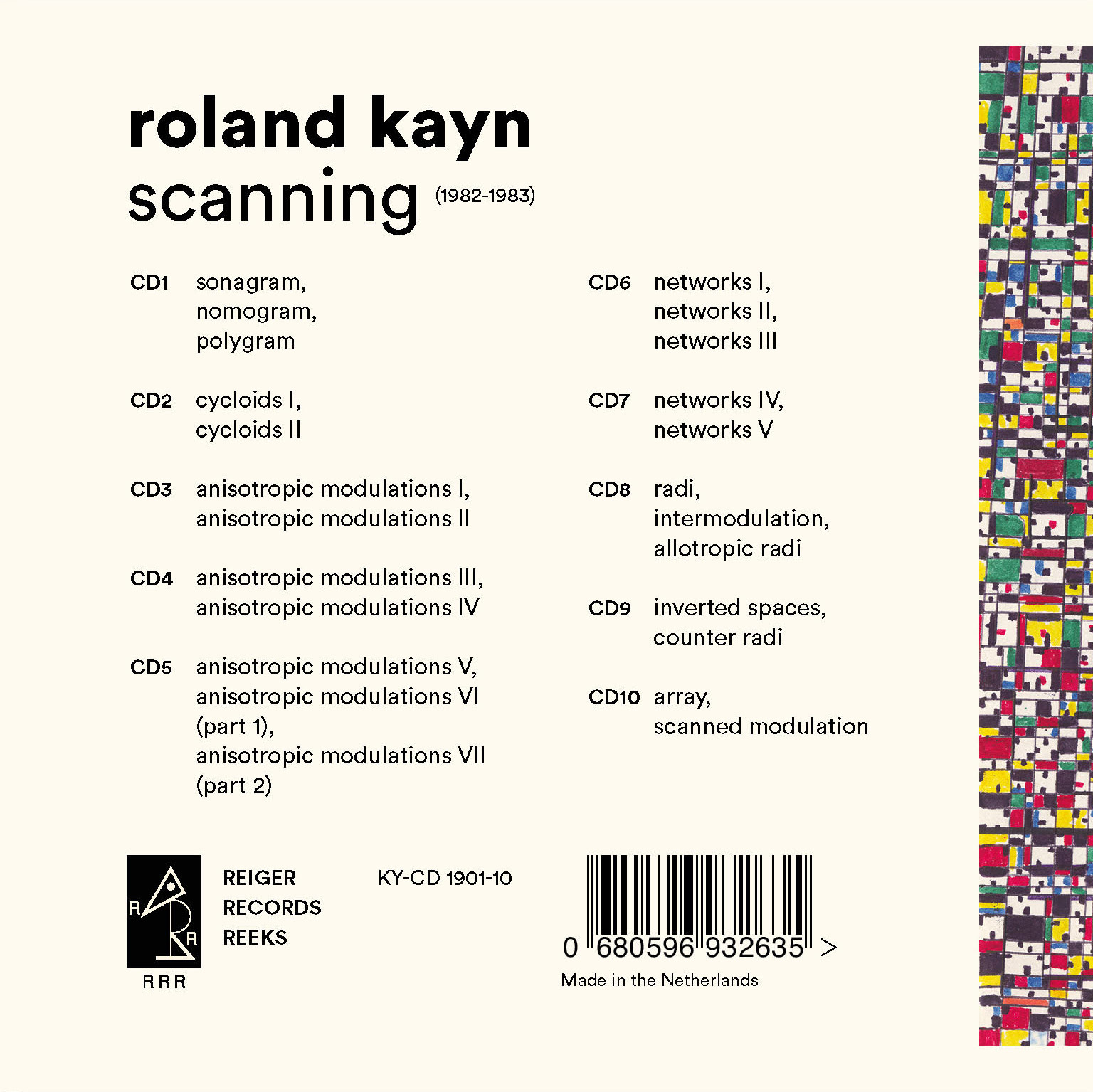 Scanning | Roland Kayn