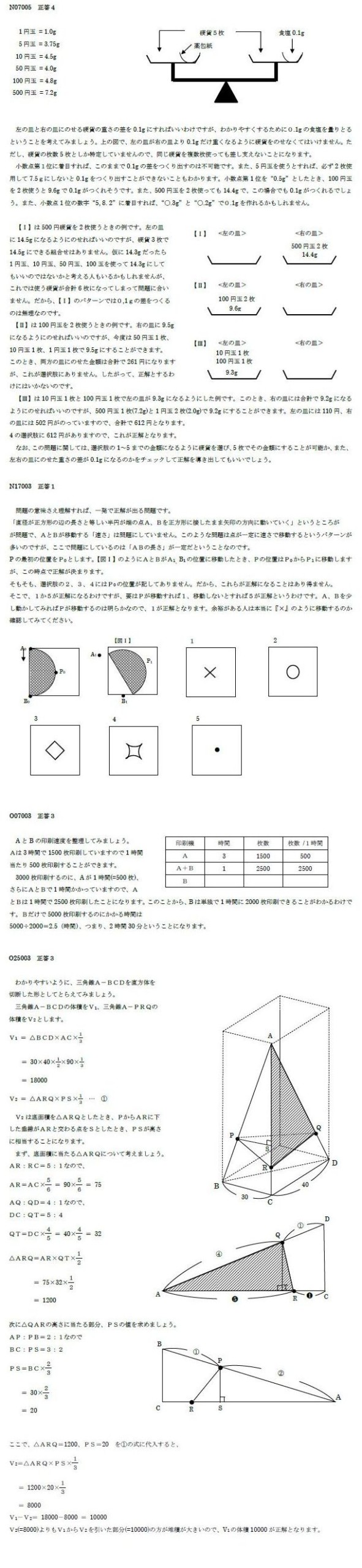 公務員試験過去問題 解答 - 唐津ビジネスカレッジ