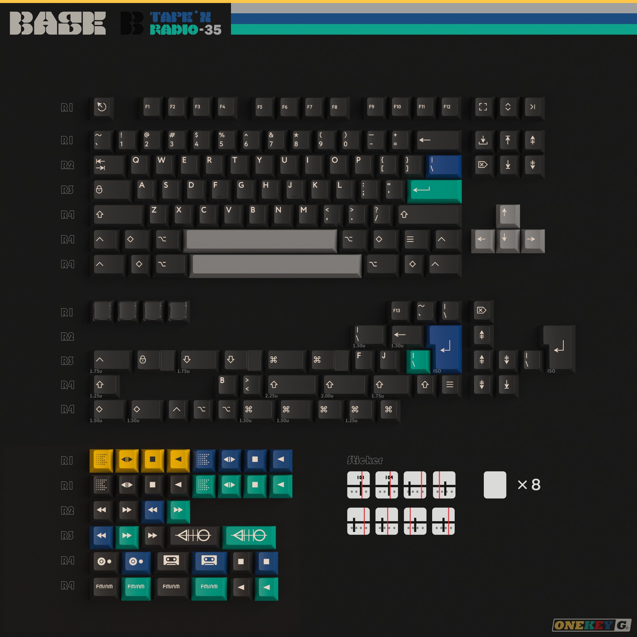 PBTfans Tape & Radio – KBDfans® Mechanical Keyboards Store