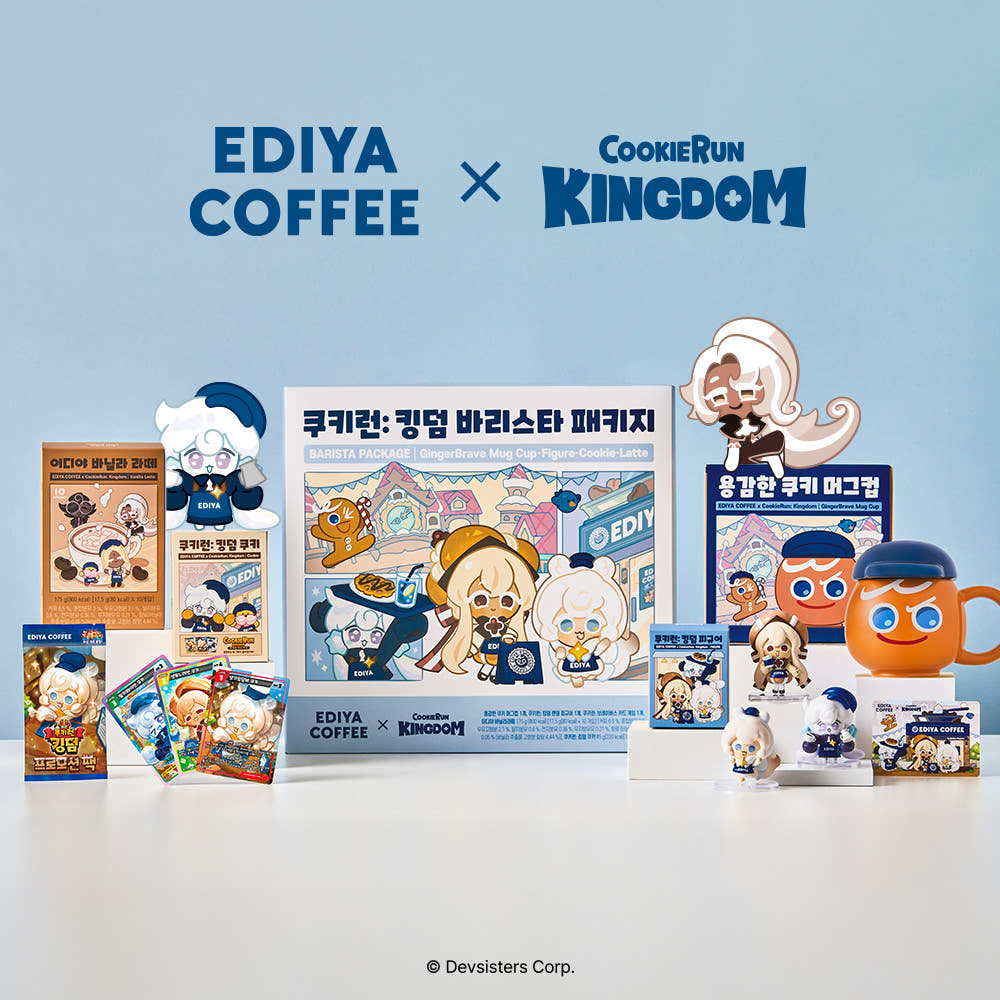 Ediya Coffee x Cookie Run: Kingdom Barista Package | Kgifts.shop