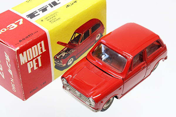 ミニカーショップ ケンボックス モデルペット☆37☆ホンダN360(赤