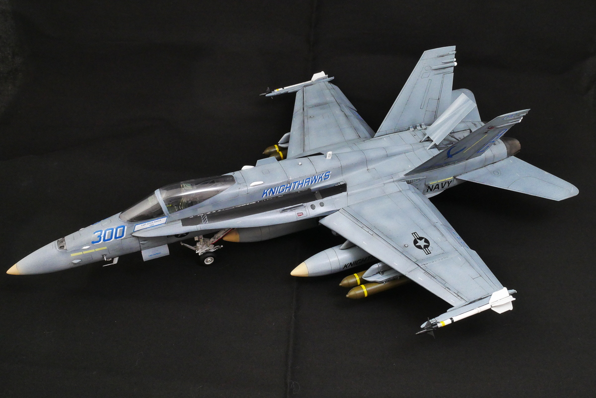 F/A-18C ホーネット ハセガワ 1/48 組立と塗装・製作記・完成写真