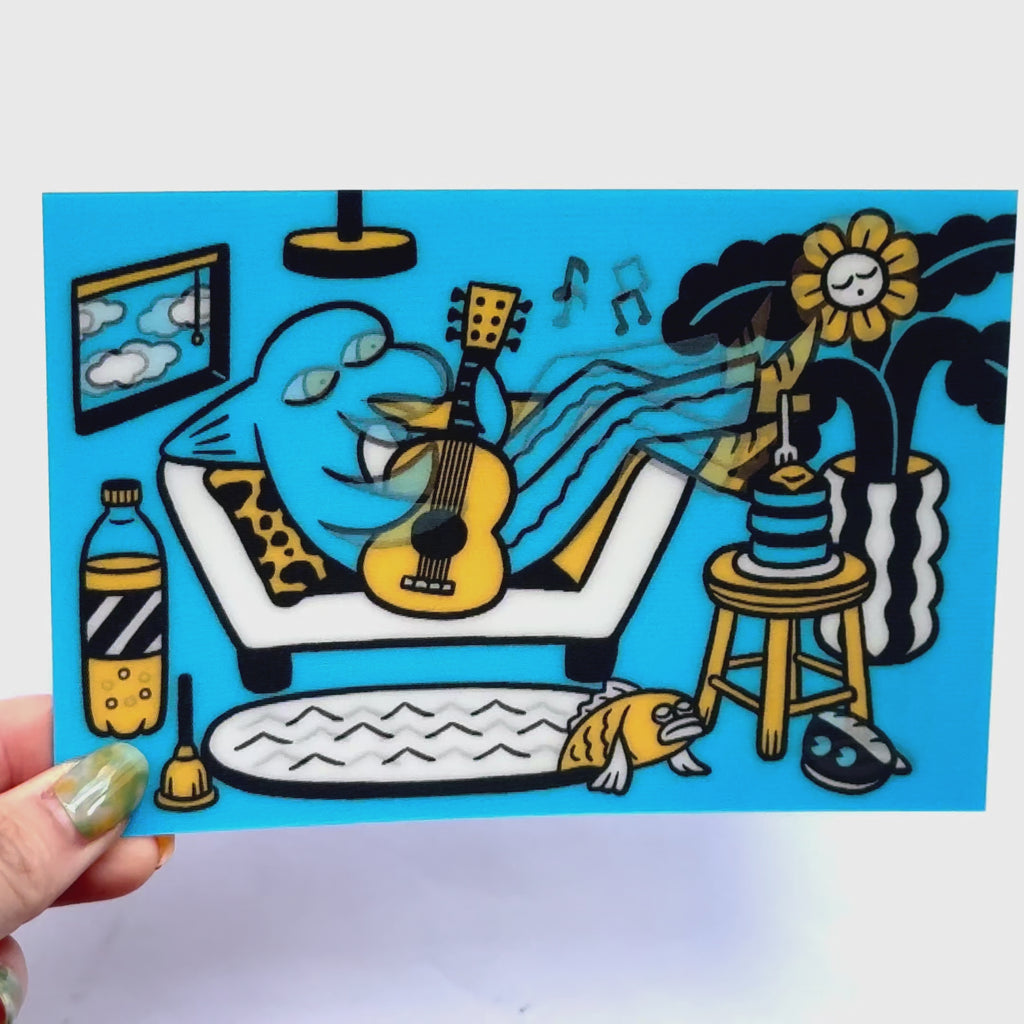 レンチキュラーポストカード / IRUKA ROOM / オザキエミ