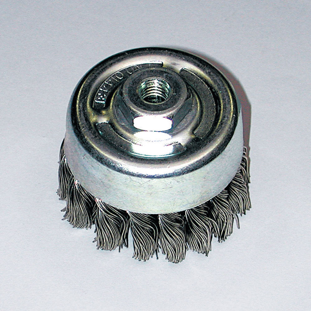 BSCH-75-ステンレスヒネリカップブラシ 75xM10xP1．5 SUS