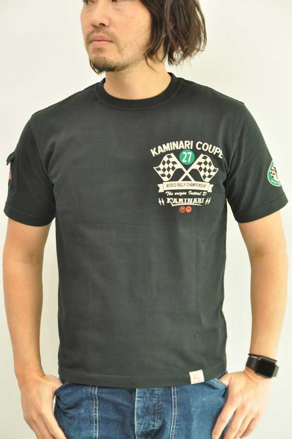 カミナリ KAMINARI Tシャツ 元祖走り屋 ブラック KMT-232 通販 メンズ