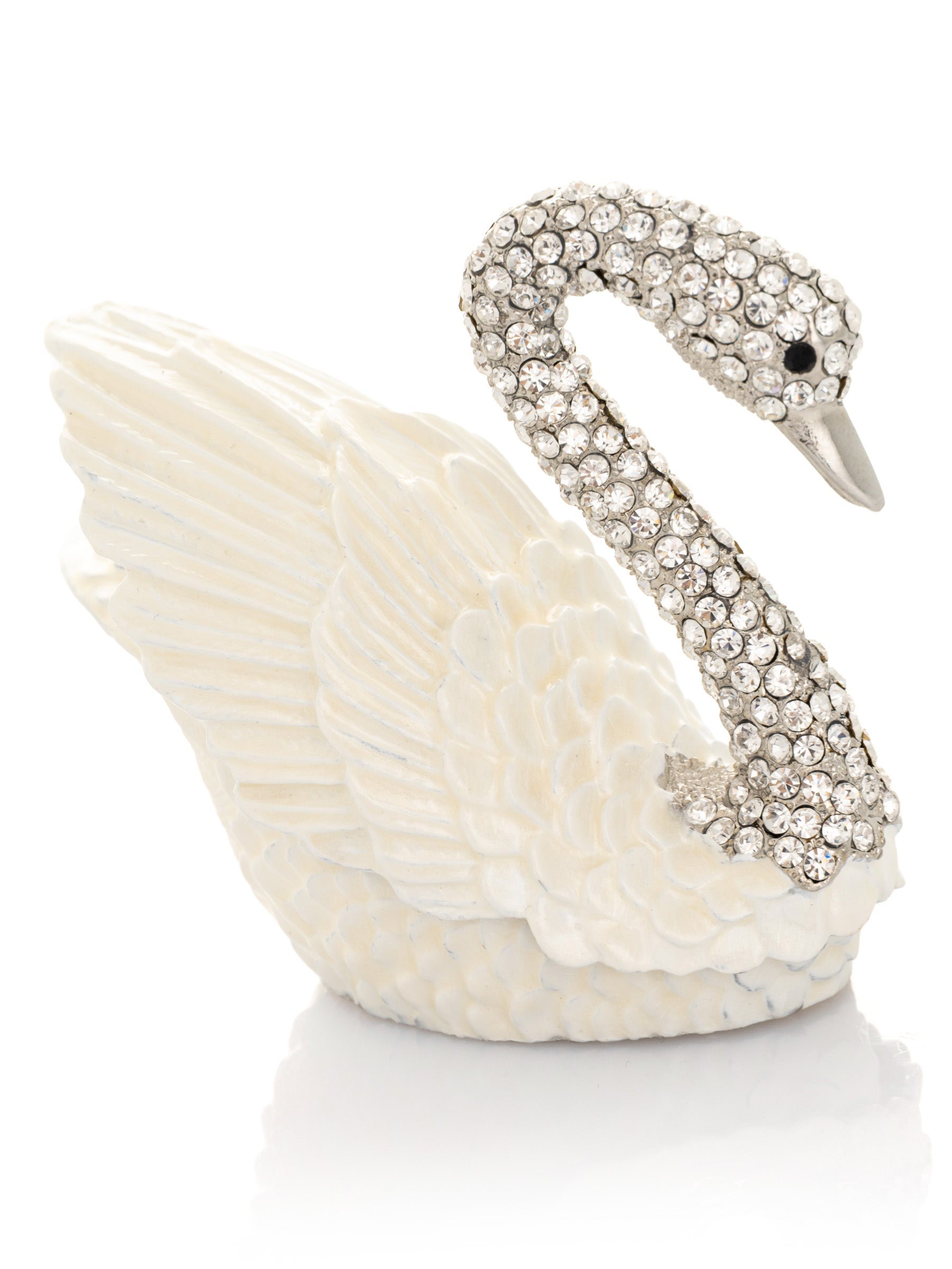 White Swan with Crystals Neck