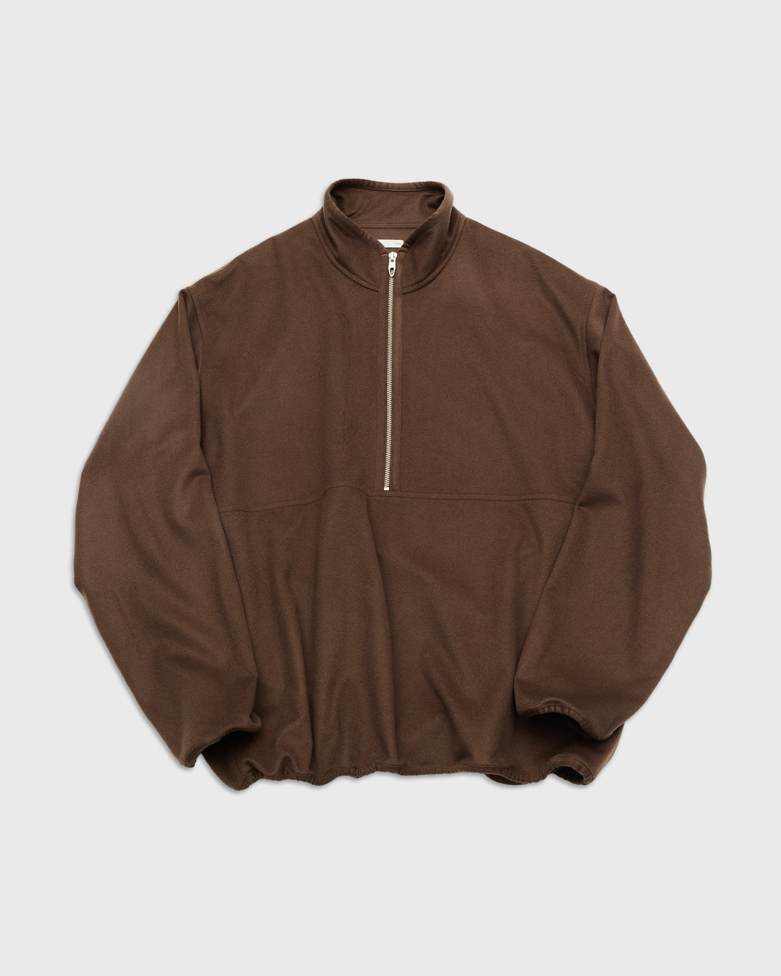 holk Half Zip Jacket(Lamb Short Beaver), Brown – Keylime Tokyo