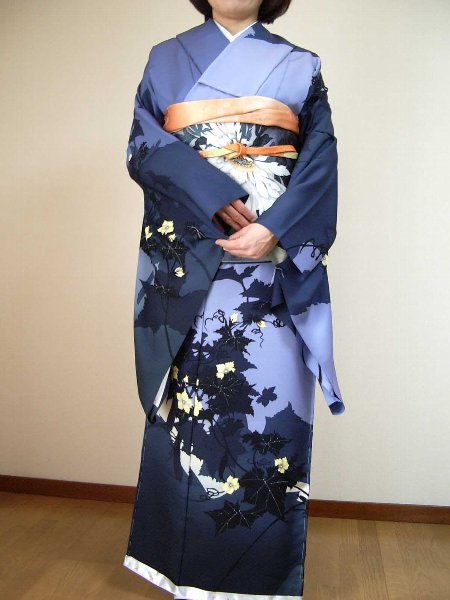 日展作家 丹下雄介の訪問着 きゅうり … きもの人 高級和装着物専門通販