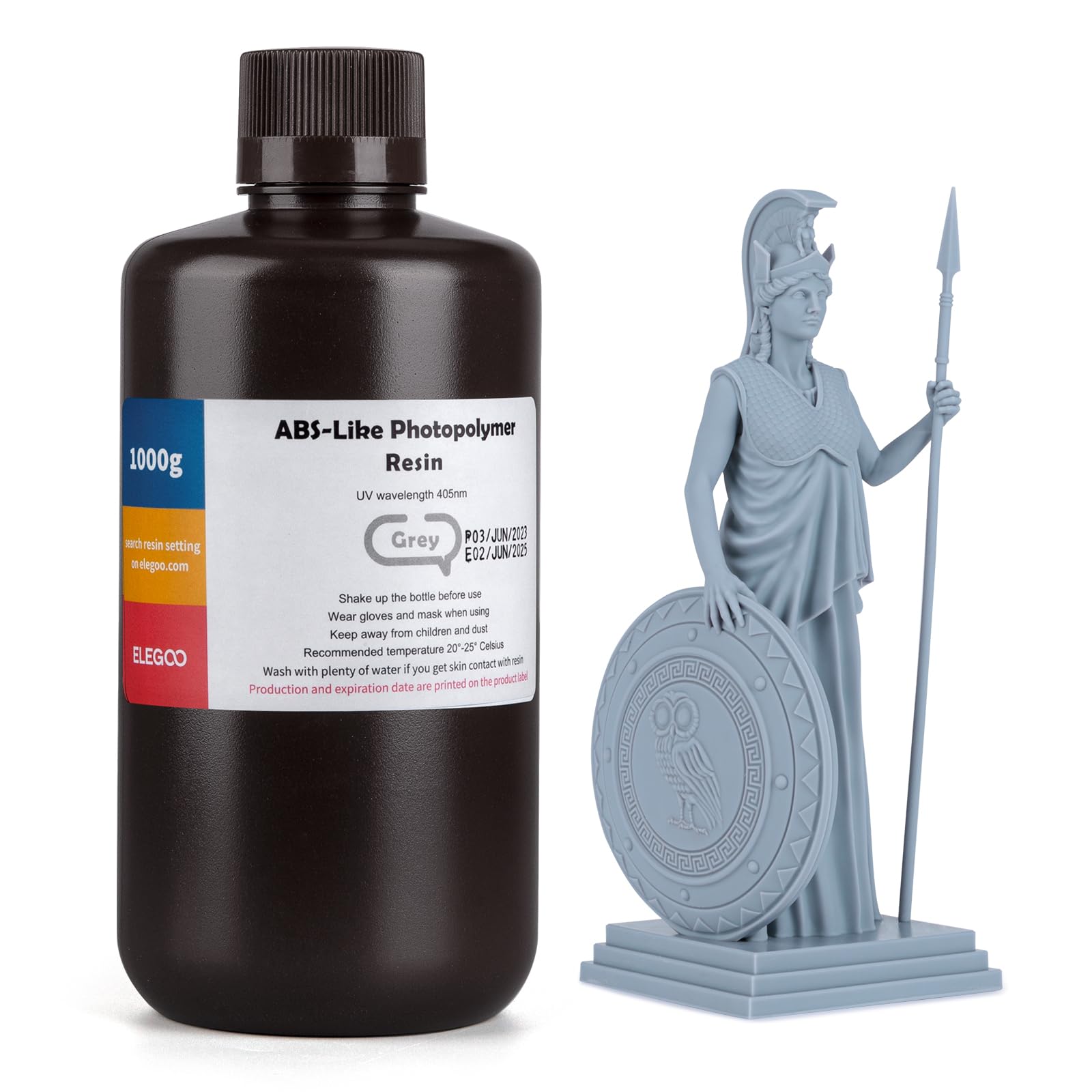 ELEGOO 光造形3Dプリンター用 ABS類似UVレジン 1000g 光硬化可能樹脂