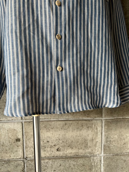 atelier naruse アトリエナルセ / リネンバンドカラーシャツ（ダブル