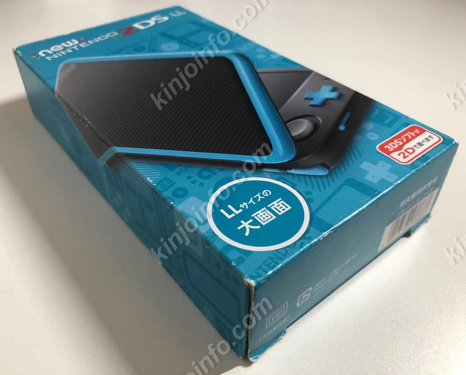 Newニンテンドー2DS LL:ブラック×ターコイズ+充電器【中古・日本版