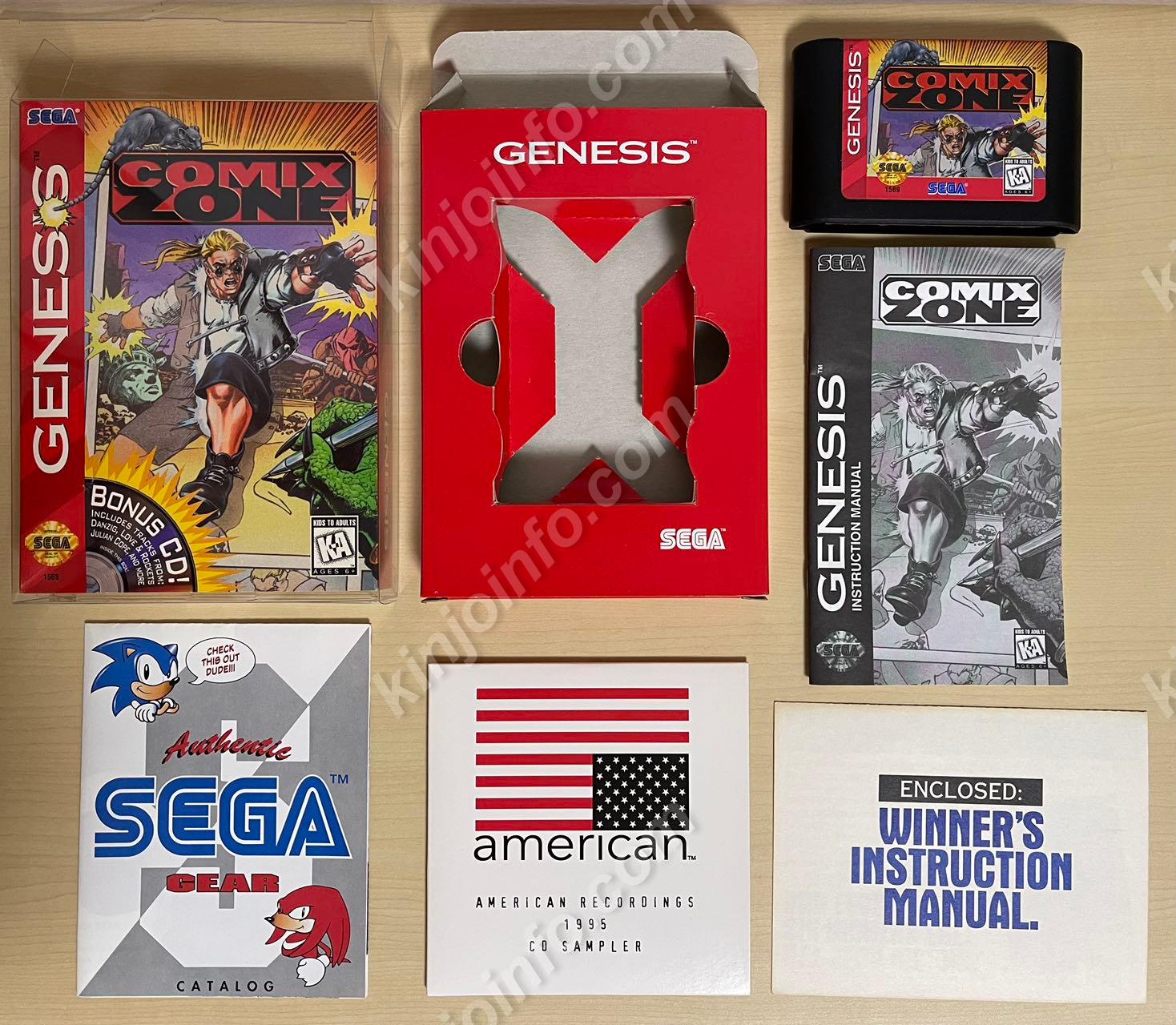 Comix Zone（コミックスゾーン）【中古美品・完品・Genesis北米版