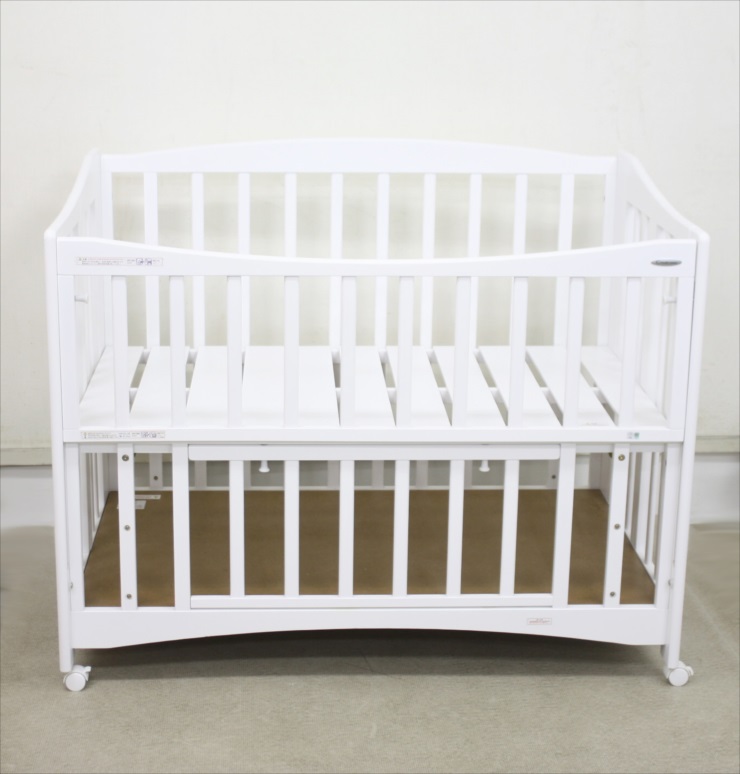 送料無料 Combimini カンタン組み立てベビーベッド 738301 コンビミニ