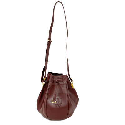 カルティエ ショルダーバッグ 巾着 マストドゥカルティエ マストライン